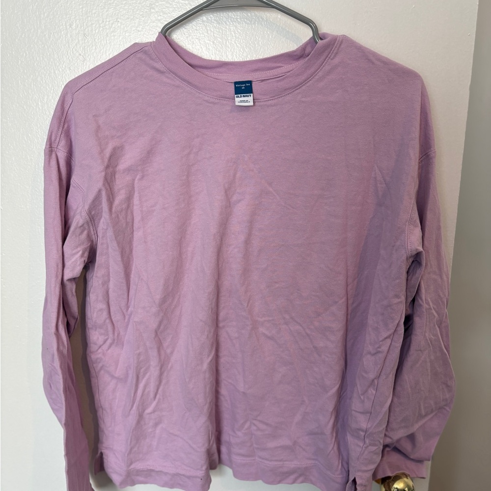 Old Navy Lavender Long Sleeve Tee